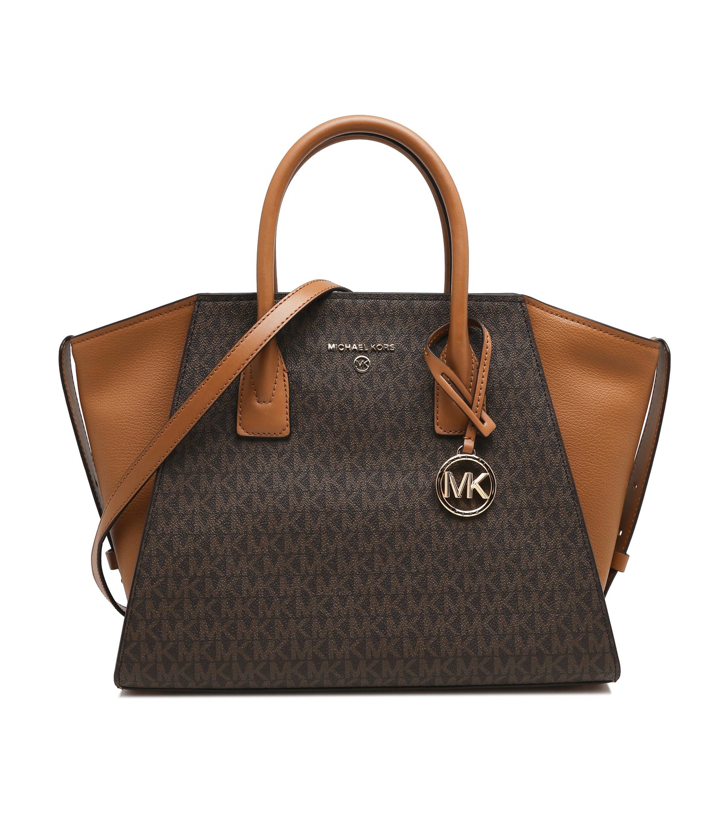 MICHAEL KORS AVRIL 35F4G4VS3L LG TZ SATCHEL LEATHER LUGGAGE MULTI COLOR